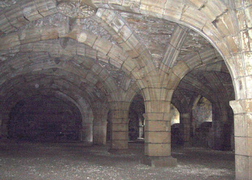 Vaulted chamber underneath the Great Hall