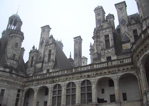 A section of Chambord's roof terraces