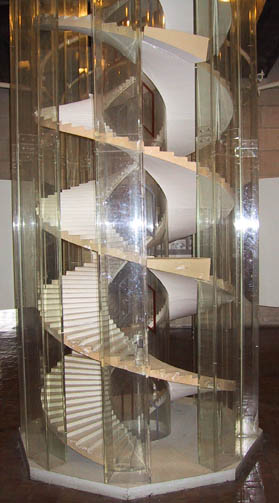 Double-helix staircase model