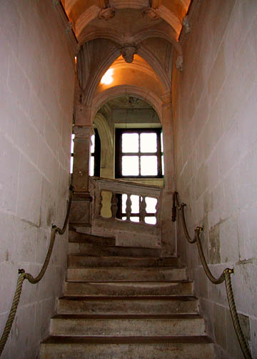The staircase leading to the first floor