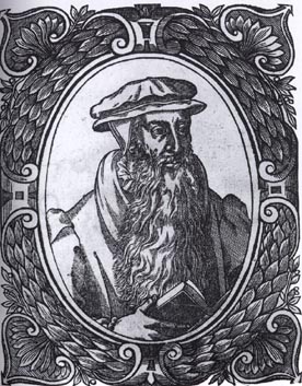 Only surviving portrait of John Knox, a woodcut by Theodore Beza
(Scottish National Portrait Gallery)