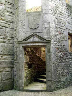 Doorway into the 17th century west range