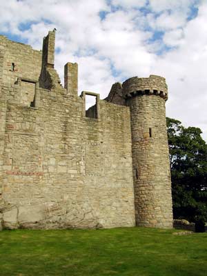 East range inner wall and corner tower
