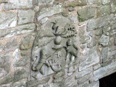 Detail of Tower house wall