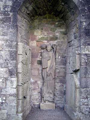 Statue of a murdered abbot