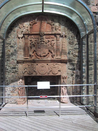 A rare example of a 17th century fireplace 