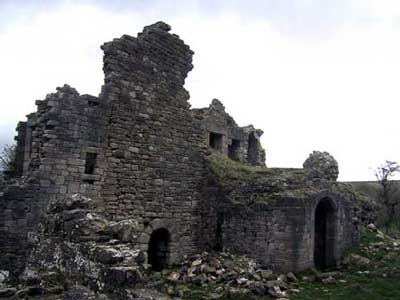 View of the inside of the castle